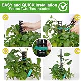 OFFCUP Moss Poles 4x 25cm 100cm Monstera Plant Support with Ties Labels view 5
