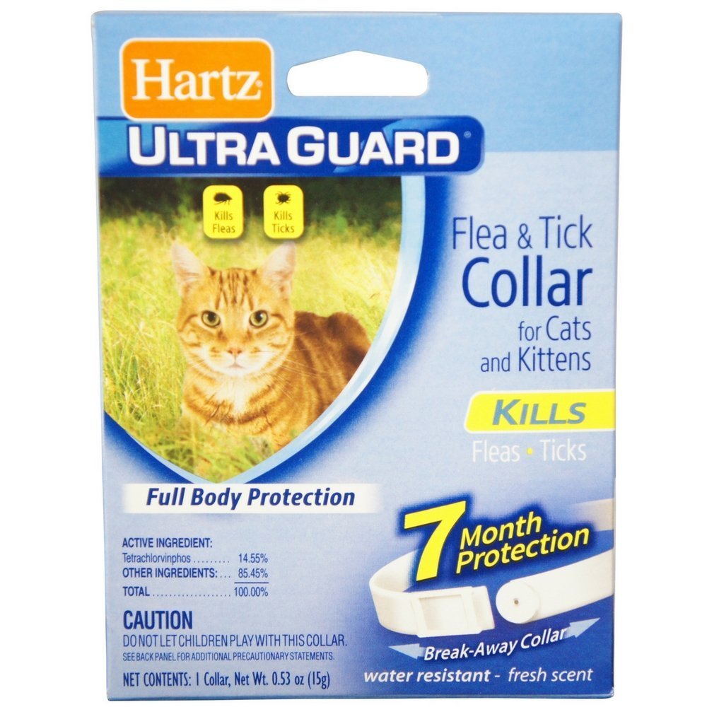 Reviews Hartz UltraGuard Flea & Tick Cat and Kitten Collar, White 1 ea