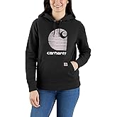 Carhartt womens Rain Defender Relaxed Fit Midweight "C" Logo Graphic Sweatshirt