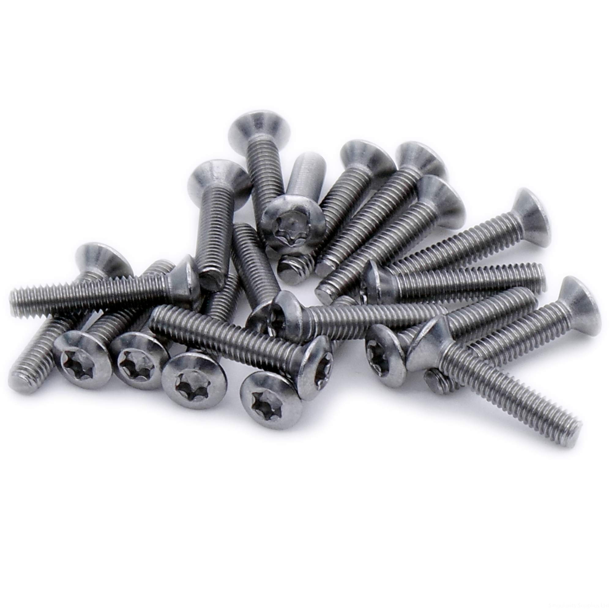 M5 (5mm x 18mm) TX Socket Raised Countersunk Machine Screw (Bolt) - Stainless Steel (A2) (Pack of 20)
