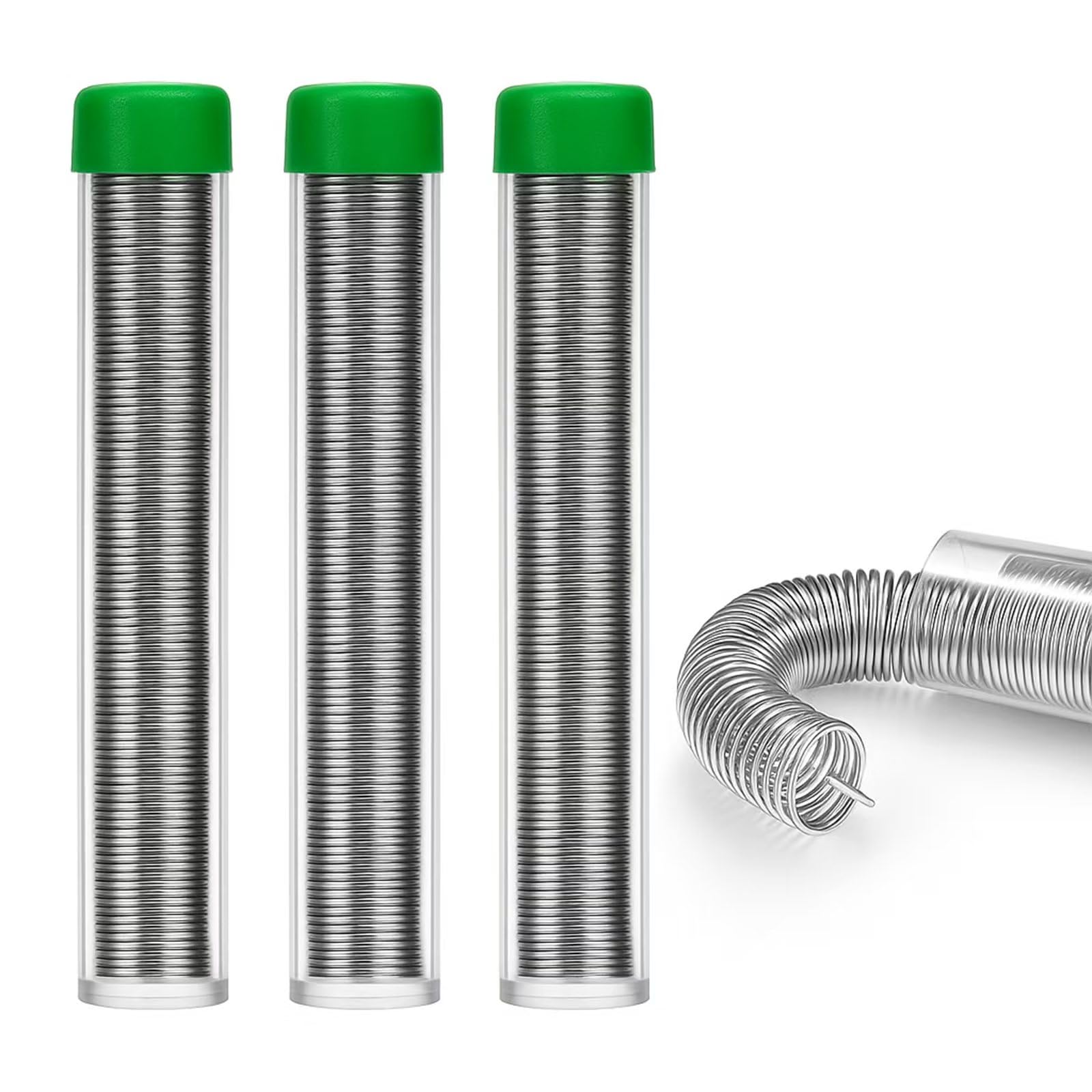 Photo 1 of WYcYcW Solder Wire Leadfree,High Purity Tin Rosin Core Solder for Electronic Electrical Soldering Components Repair,Low Residue,Sn99.3 Cu0.7,3Pcs (0.6mm 24g)