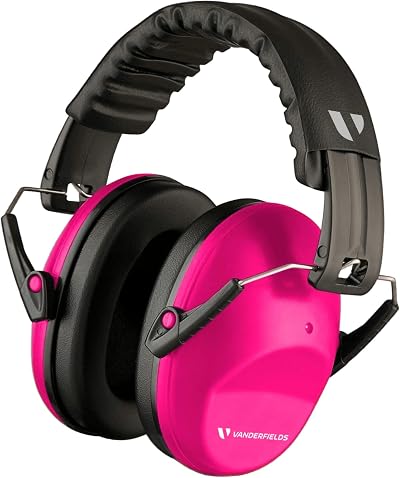 Vanderfields Premium Ear Defenders Hearing Protection 33.2dB Pink Rose