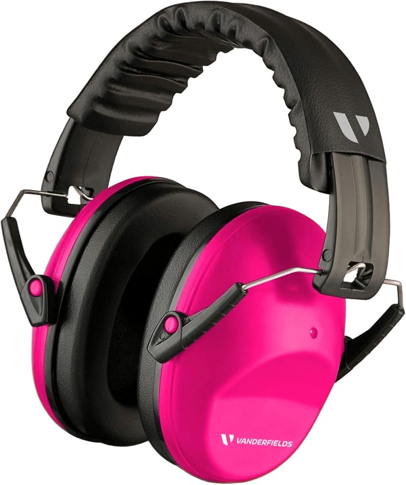 Vanderfields Premium Ear Defenders Hearing Protection 33.2dB Pink Rose