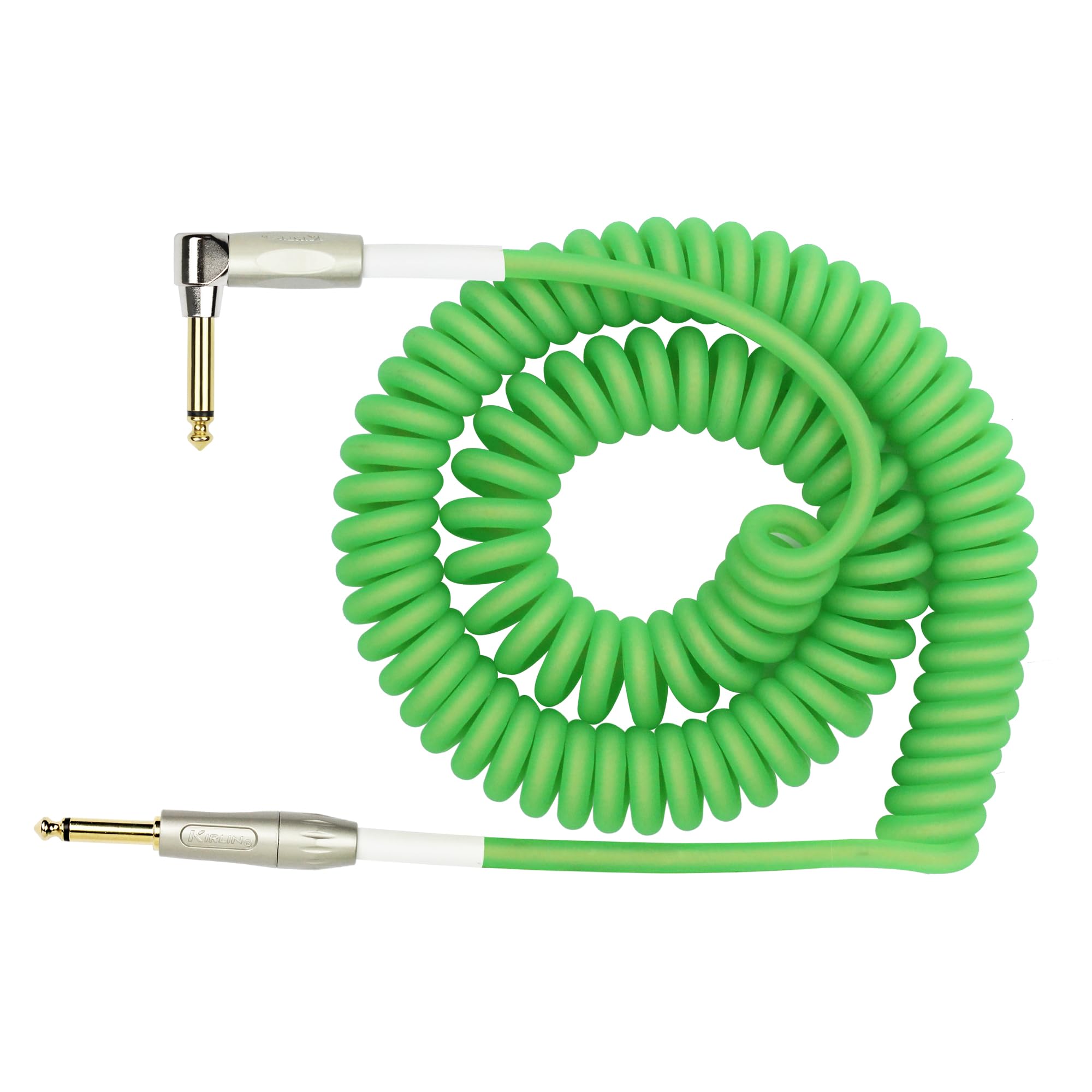Kirlin IMK-202PFGL/GRF Premium Coil Cable - 30ft GREEN