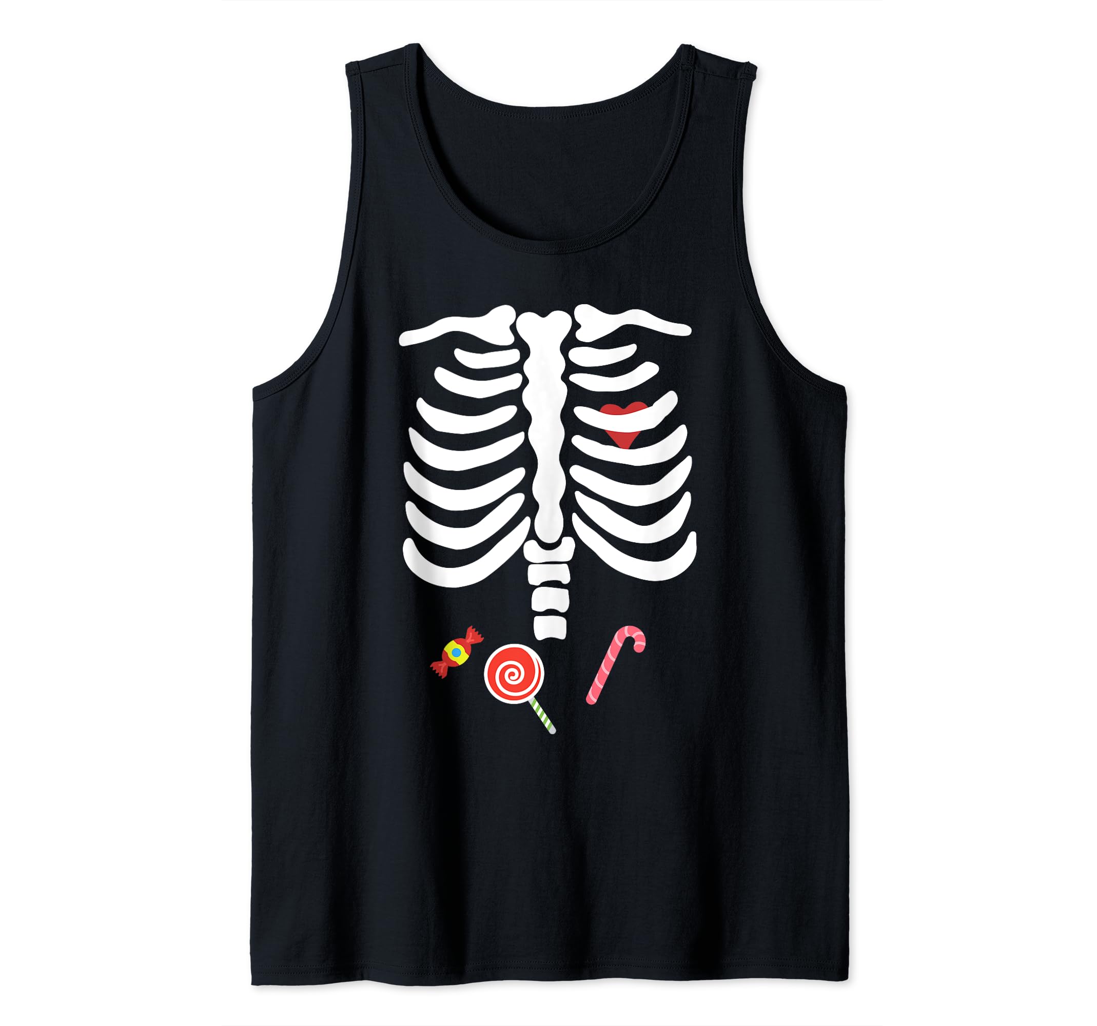 Halloween Skeleton Kids Boys Girls Costume Candy Tank Top