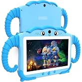 Kids Tablet 7 inch for Kids 3-7 32GB Toddler Tablets with Youtube Case WiFi Dual Camera, Android Learning Software Installed Parental Control Childrens Toddlers Tablet for Boys Girls Ages 3-12, Blue