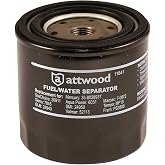 Attwood 11841-4 Universal 10-Micron Fuel/Water Separator Filter with Double Gasket, Unspecified
