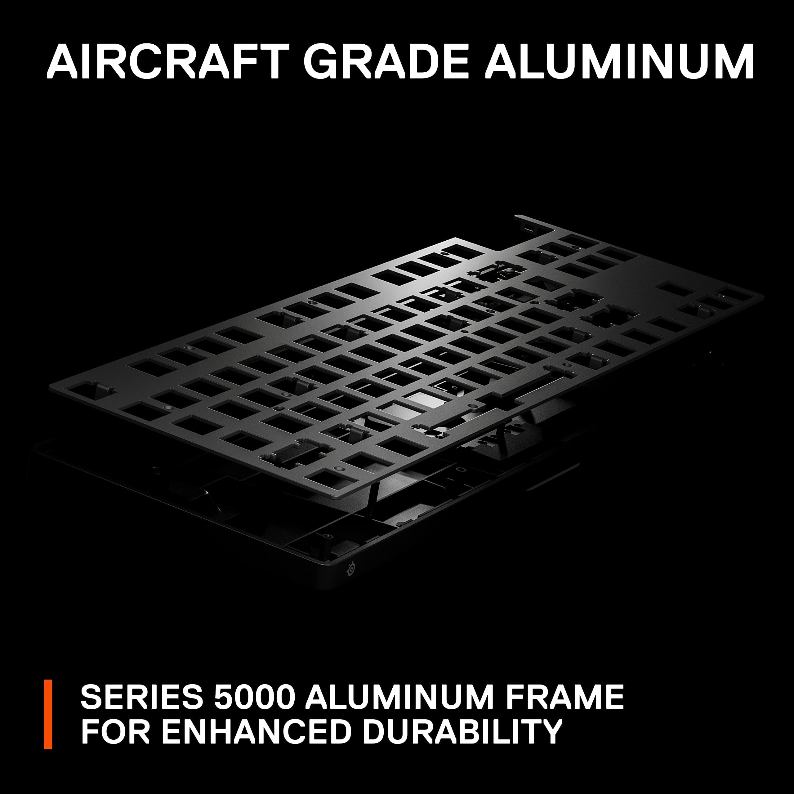 SteelSeries Apex Pro TKL HyperMagnetic Gaming Keyboard - Adjustable Actuation - Esports Tenkeyless - OLED Screen - RGB - PBT Keycaps - USB-C - 2023 Edition,Black