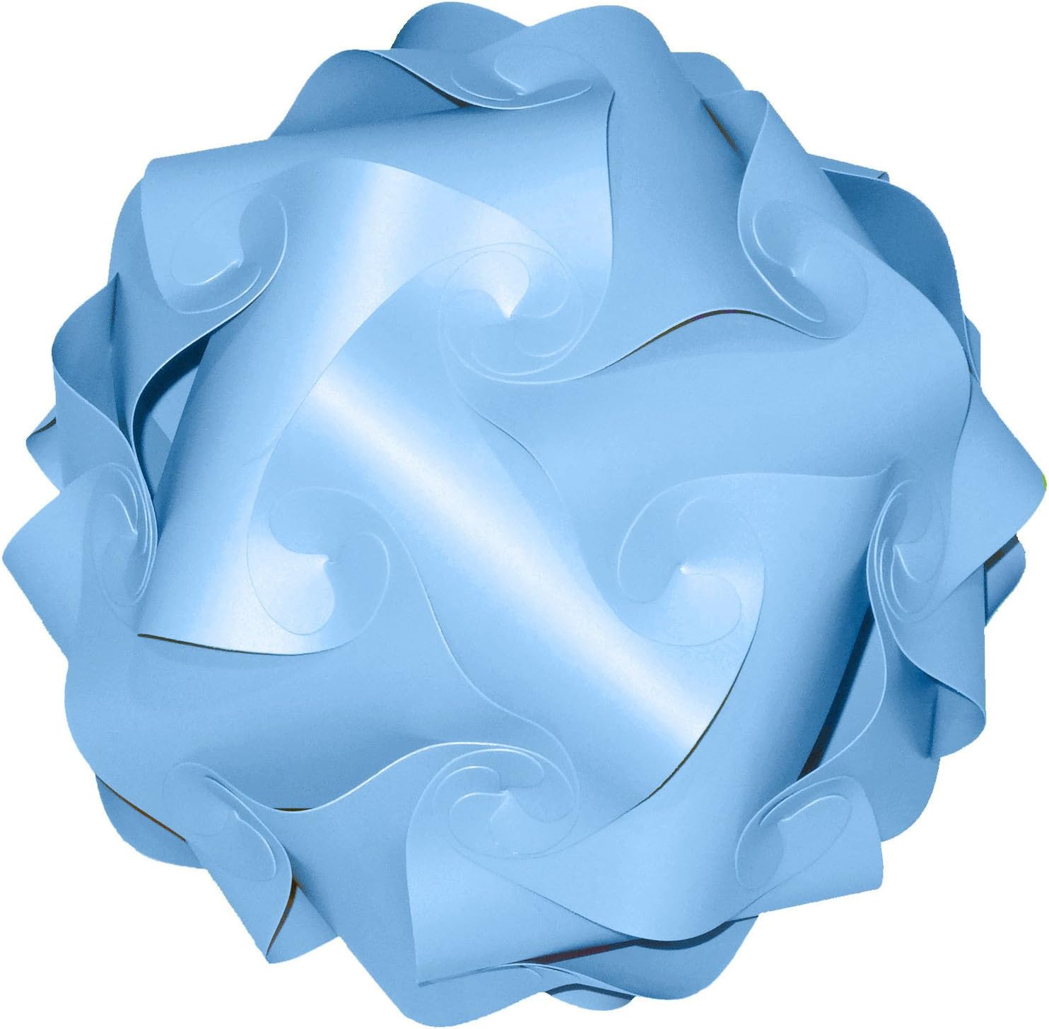 Songkran Jigsaw Lamp: Premium Modern Lamp Shade Kit โ Sky Blue (Small - 7.5 inch)