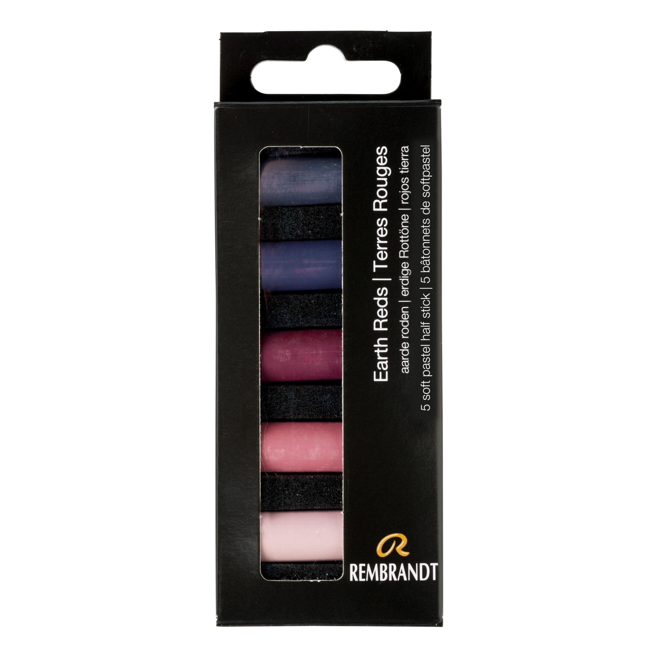 Rembrandt Professional Soft Pastel Set Earth Reds | 5 Half Pastels