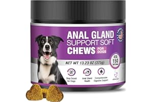 TTIXRL Dog Anal Gland Soft Chews 150 Stop Scoot for Dogs Supports Anal Gland Bowel Function Digestive Health Fiber Pumpkin Supplement for Dogs Pet Diarrhea Bowel Support Probiotics Digestive (Chicken Flavor)