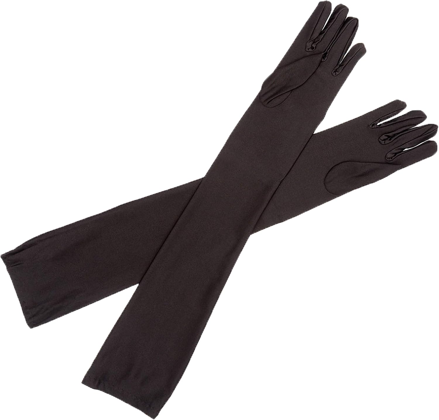 REDSTAR Long Satin Elbow Length Opera Gloves for Women