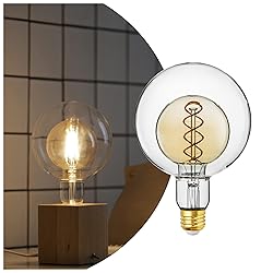 ALAMPEVER Large Globe LED Light Bulbs, Decorative