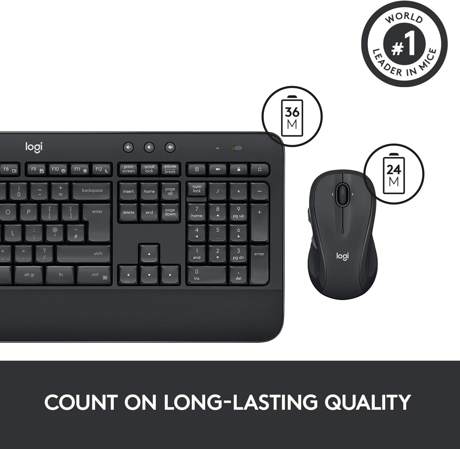 Logitech MK545 Advanced Wireless Keyboard and Mouse Combo: Computers & Accessories