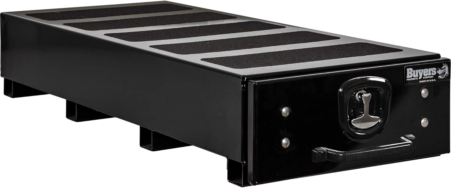 Buyers Products Black Smooth Aluminum Slide Out Truck Bed