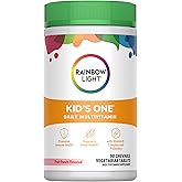 Rainbow Light Kids One Multivitamin Tablets, Provides Healthy Growth and Immune Support, with Vitamin C, Zinc, & B Complex, Vegetarian and Gluten Free, Fruit Punch, 90 Count