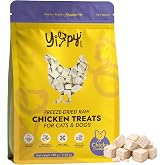 Yippy Pets Freeze-Dried Raw Chicken Treats for Dogs and Cats &mdash; Single Ingredient, Grain Free, High Protein Training Treat and Meal Topper 4.23 oz (120g)
