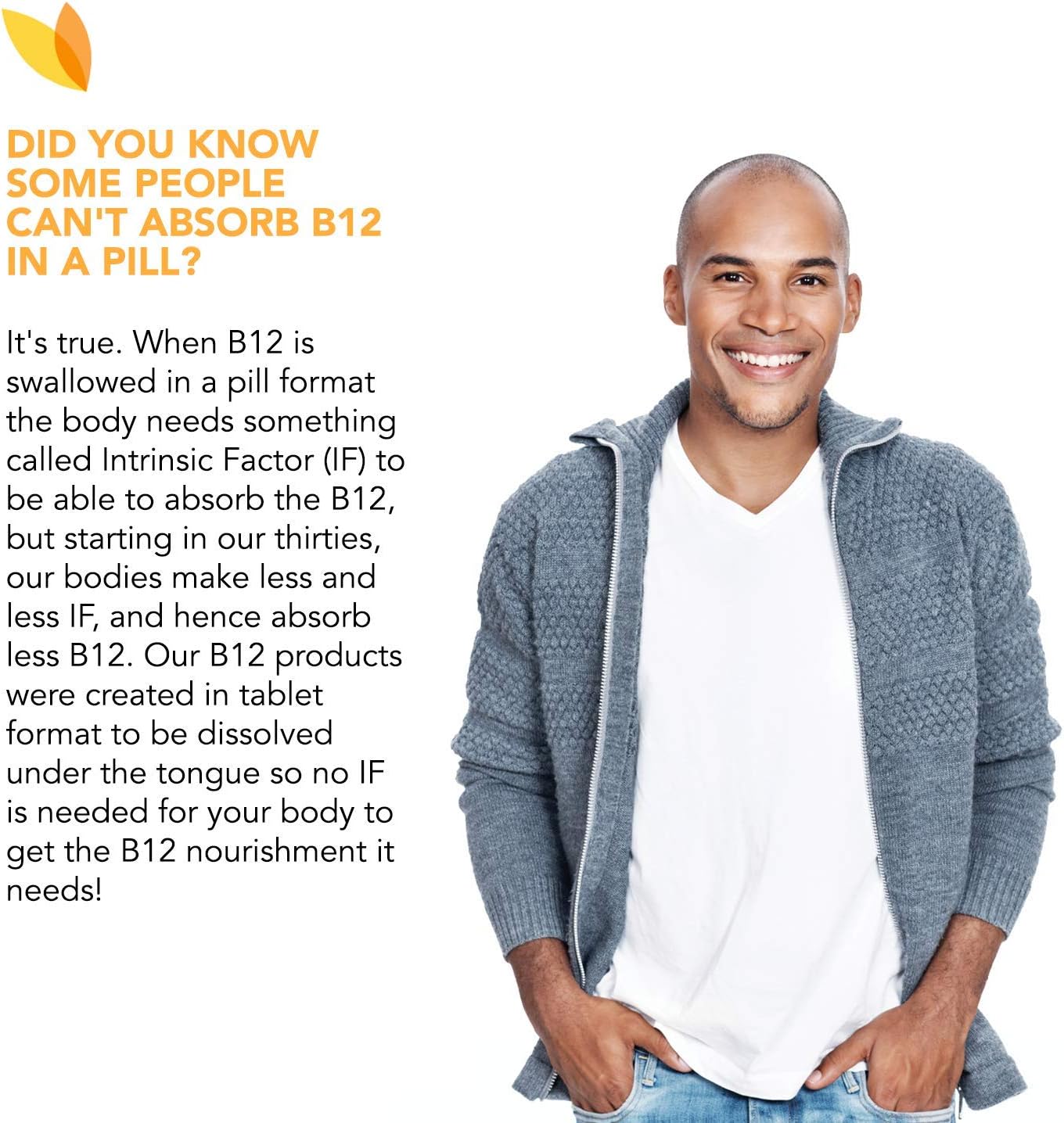 Frunutta Vitamin B12 Cyanocobalamin 1000 mcg, Under The Tongue Instant