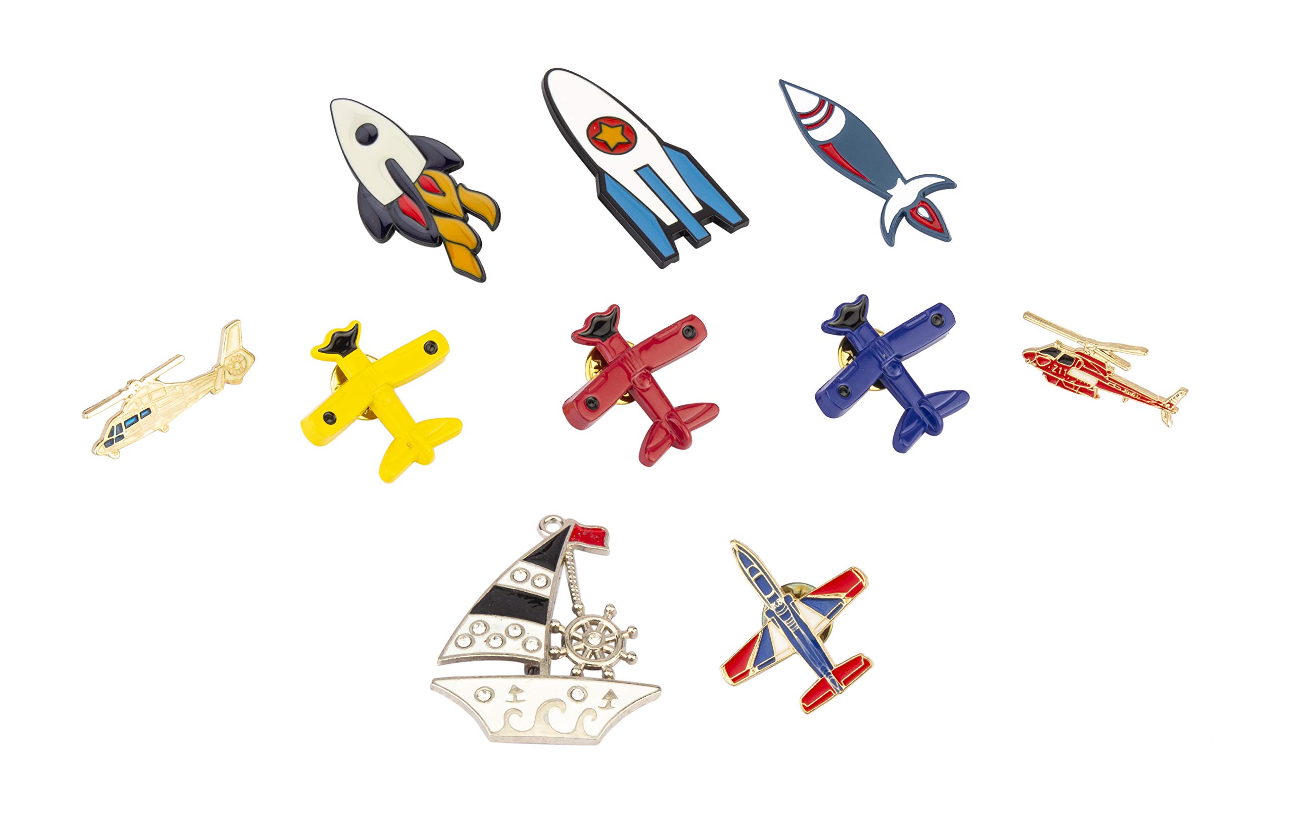 Brooch Lapel Pin for Men 10 Pieces Cute Enamel Lapel Pin Set Cartoon Brooch Pin Badges Brooch Pins for Decoration Clothing Bags Jackets Accessory