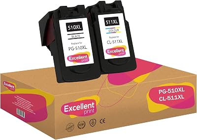 Excellent Print PG-510XL CL-511XL PG-510 CL-511 Ink Cartridges for Canon Pixma