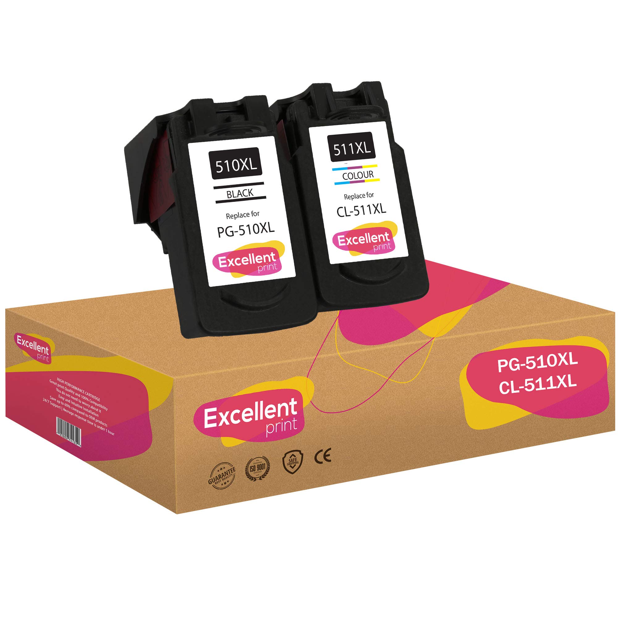 Excellent Print PG-510XL CL-511XL PG-510 CL-511 Compatible Ink Cartridges for Canon Pixma MX350 MX320 MP280 MP270