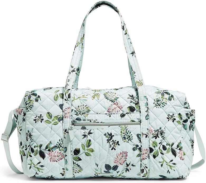 Vera Bradley Performance Twill Large Travel Duffle Bag, Seawater Blooms