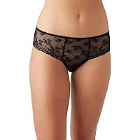 Wacoal Women's Chrystalle Tanga Panty - Stretch Lace, Scallop Edge, Cotton Gusset, Light Mesh Sides - View #10
