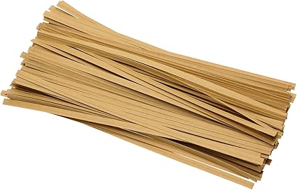 Onlykxy 100 Stuck Kraftpapier Twist Krawatten Papier Twist Krawatten Brot Twist Krawatten Sussigkeiten Krawatten Fur Taschen 15 2 Cm Kraftpapier Amazon De Garten