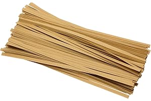 ONLYKXY 100 Pieces Kraft Colour Paper Twist Ties Bread Candy Twist Ties for Bags, 6 Inch (Kraft Colour Paper)