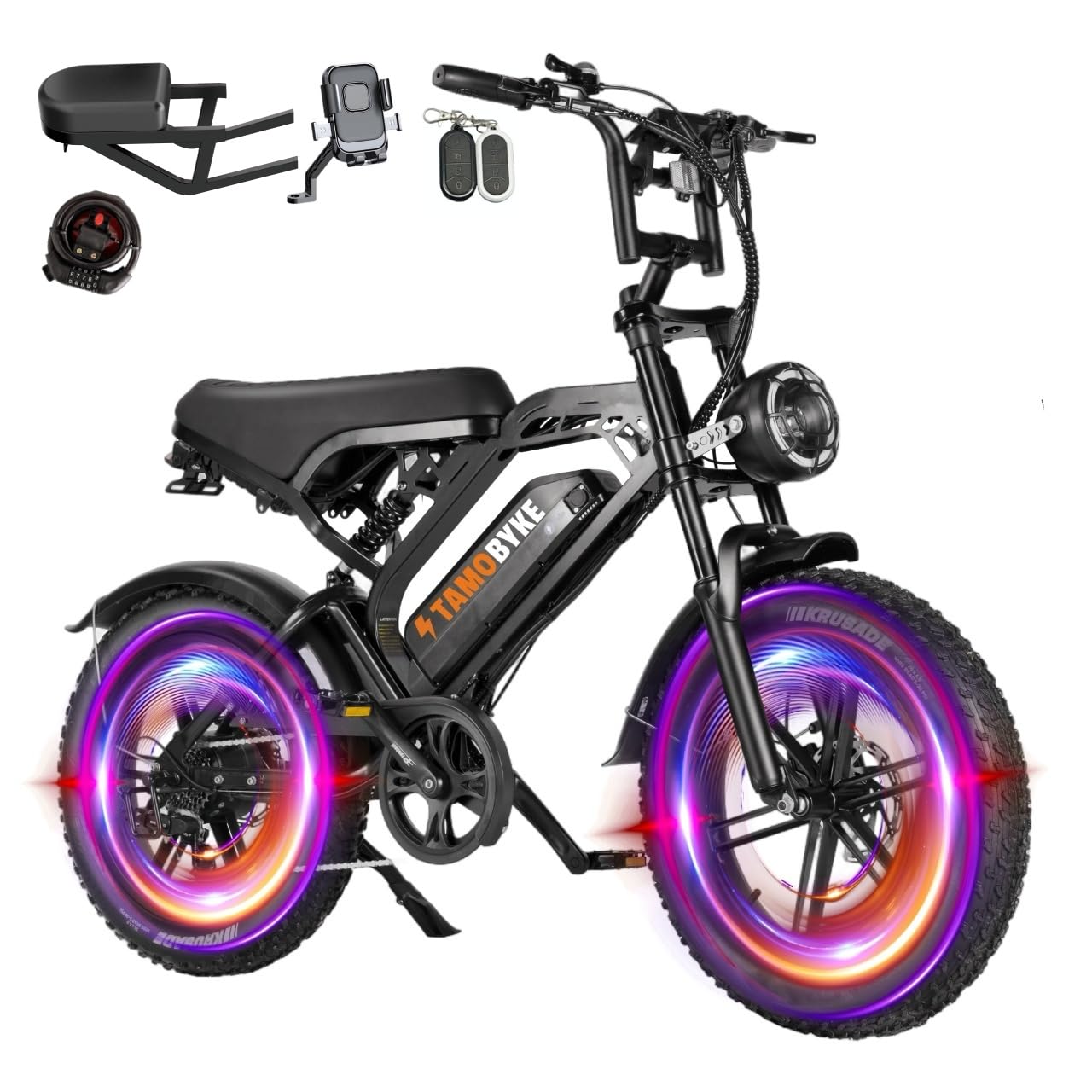 Tamobyke V20 4.0 1500W Fast Electric Bike,30mph Max