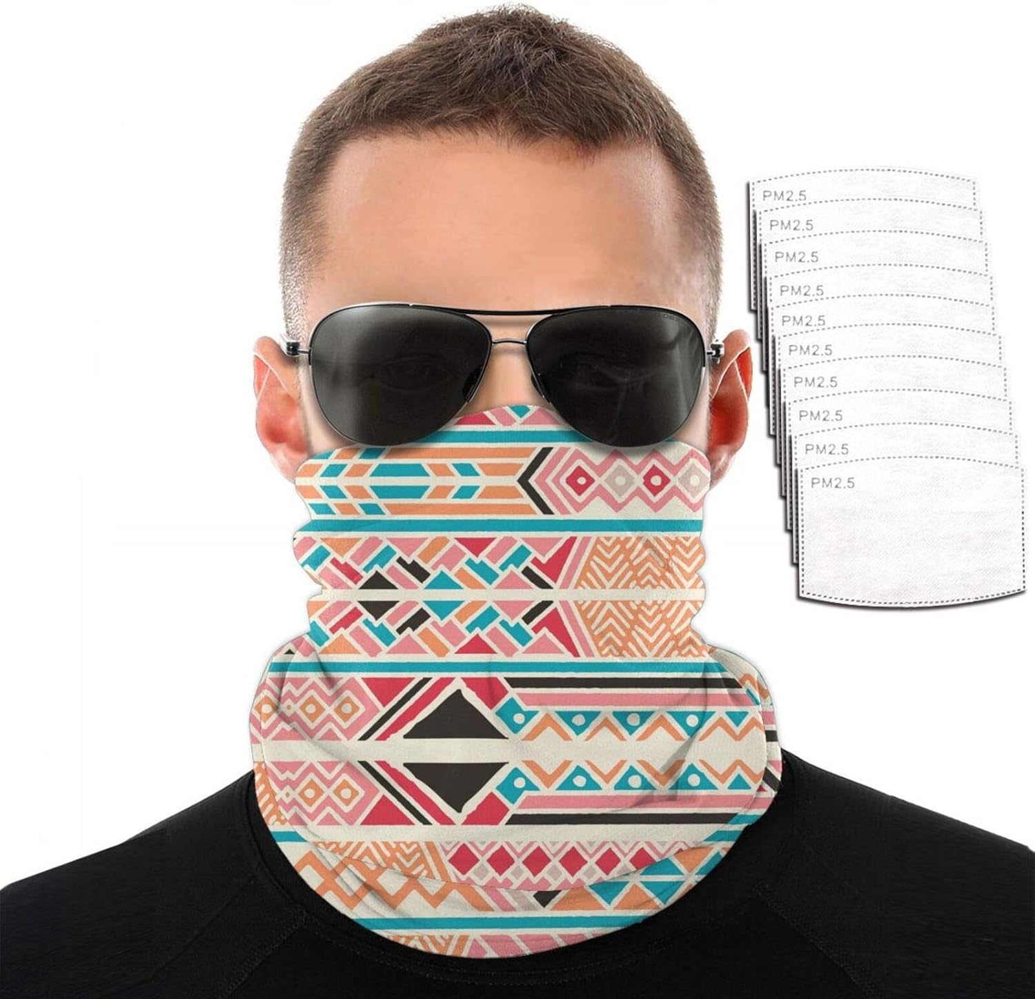 Headband Bandana Head Neck Reusable Headwear Balaclava Bohemian Face