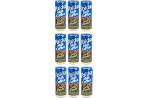 PARSIC POKKA Coffee 9-Pack Set - Milk Coffee, Vanilla Coffee, Cappuccino, 8.1 Fl Oz (240ml) Each (Milk Coffee)