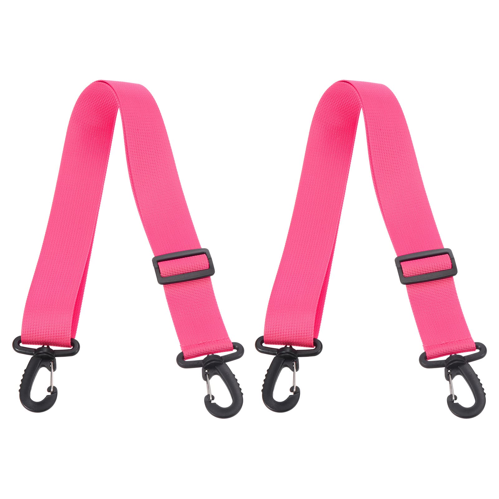 PATIKIL 110cmx3.8cm Roller Skate Leash, 2 Pack Adjustable Ski Boots Carrier Strap for Roller Skates, Ski Boots, Ice Skates, Pink