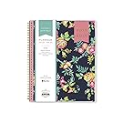Day Designer for Blue Sky 2017-2018 Academic Year Weekly & Monthly Planner, Twin-Wire Bound, 8.5" x 11", Navy Floral
