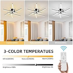 CANEOE Sputnik Modern Led Ceiling Light,50W LED