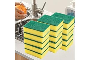 15 Pack Kitchen Cleaning Sponges, Dual Side Cleaning Dish Sponges Cleaning Supplies for Home and Kitchen, Anti-Scratch Scrubb