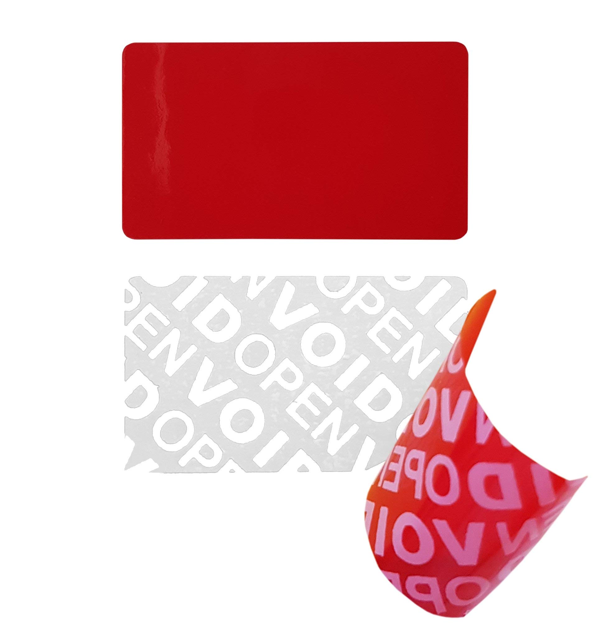 1000 pcs - Seal 35 * 20mm Red, Tamper Proof - self-Adhesive Closure Seals, Void Security Sticker, Original & Guarantee Label, Quality Sticker, Atairs