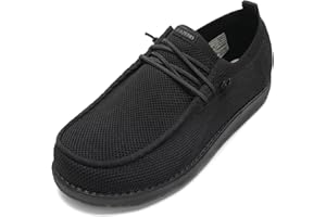 1TAZERO Men's Extra Wide Slip-On Shoes Loafers Orthopedic Diabetic Shoes for Swollen Feet Comfortable Walking with Arch Support for Plantar Fasciitis