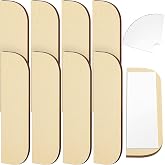 Taiyin 8 Pack 3.5 Inch Door Hinge Repair Covers Wooden Plate Hole Filler | Plate Wooden Hinge Filler Wood Repair Kit Kitchen Cabinet Hinges Cabinet Door Blanks with Double Sided Tapes