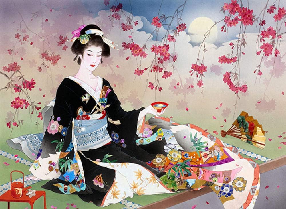 Señoras Japonesas 3D Imagen Mural Cocina Japonesa Hot Pot Sushi Snack