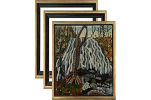 Jerry's Artarama Cardinali Renewal Core Floater Frame for 3/4" Deep Canvas - 3-Pack, 11x14" Antique Gold - Open Back, Gallery Presentation Floating Frame for Canvas Painting