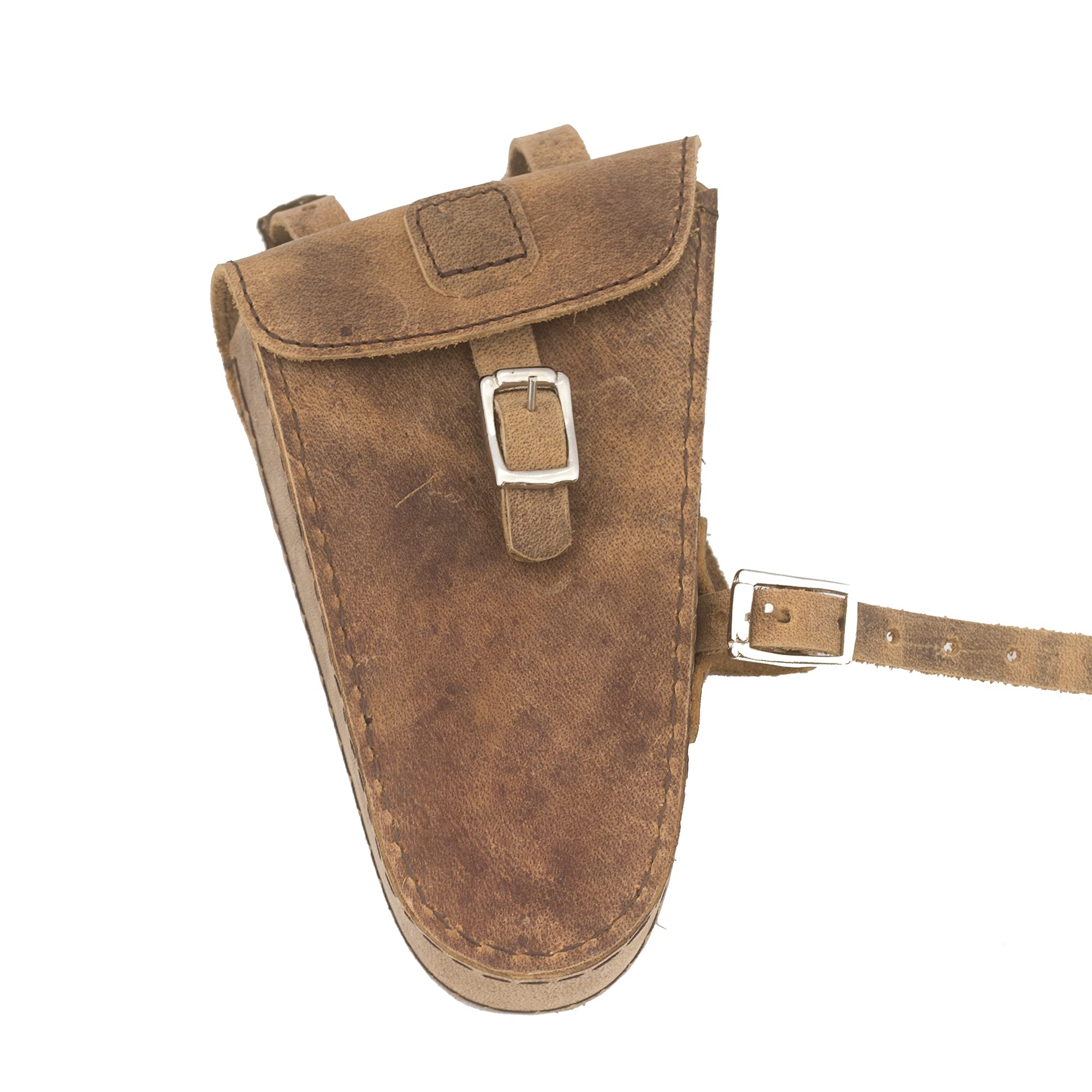 London Craftwork Frame Bike Bag Genuine Leather in Vintage Brown TRIGL-RAW