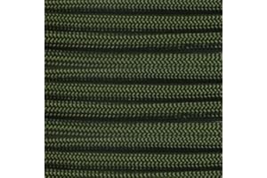 PARACORD PLANET 10 20 25 50 100 Foot Hanks and 250 1000 Foot Spools of Parachute 550 Cord Type III 7 Strand Paracord (Olive 100 Feet)