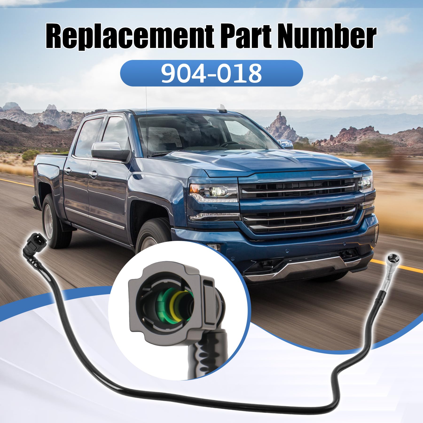 Condition photo showing New/Like New for qemorahome rear fuel line, replace for 904-018, compatible with chevrolet silverado 1500 gmc sierra 