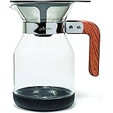 Primula Park Set with Permanent Reusable Removable Filter Coffee Dripper Pour Over Maker Brewer Pot, Borosilicate Glass, Easy