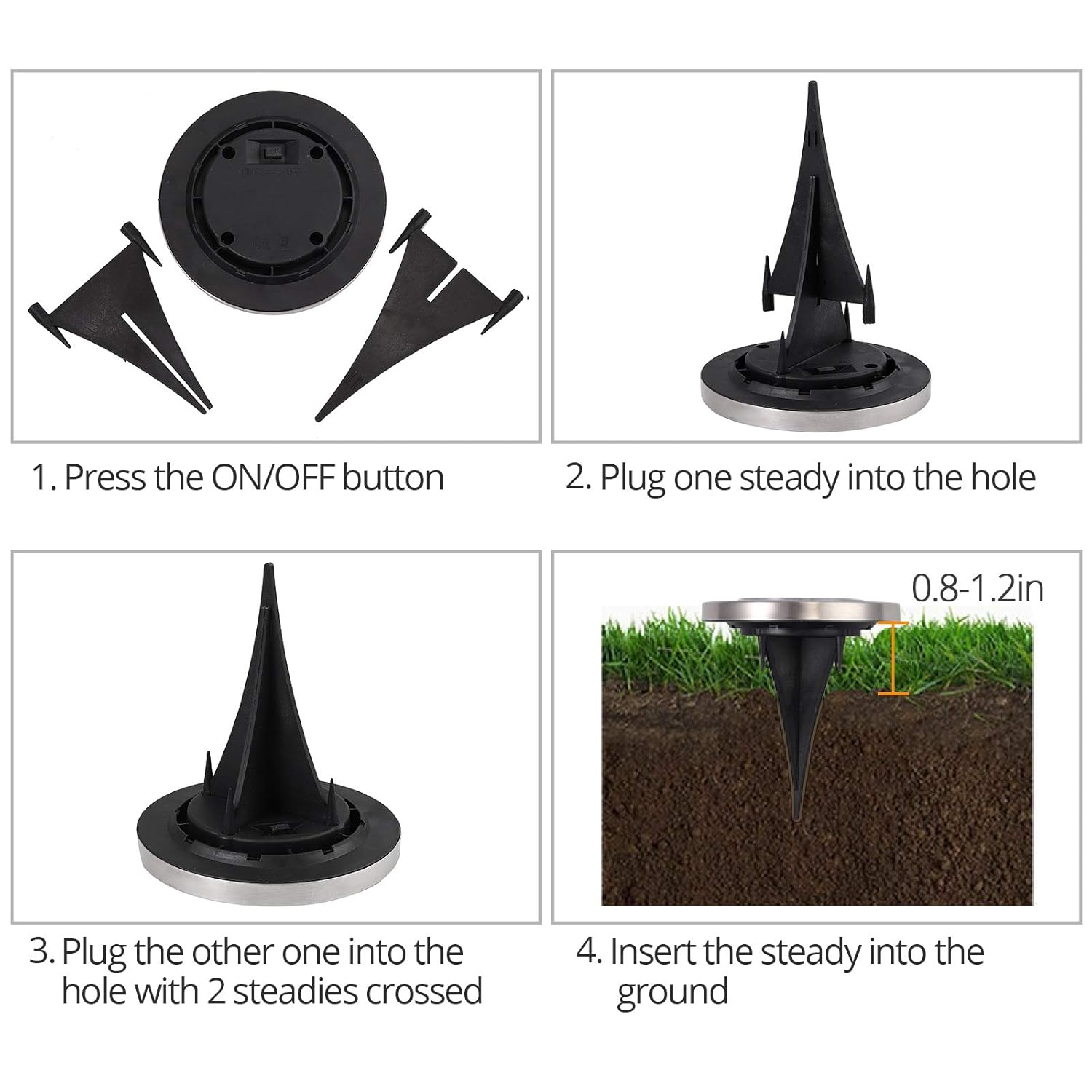 Justech Luces Interiores del Coche 12V LED Luces de Tira del Vehículo