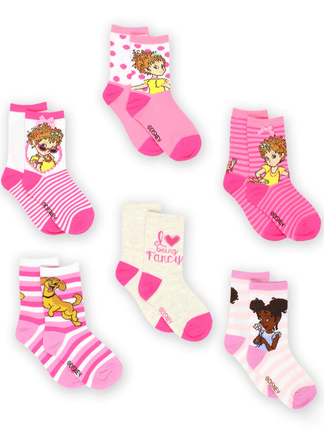 Disney Fancy Nancy 4 Piece Toddler Bed Set, Pink/White/Yellow Baby