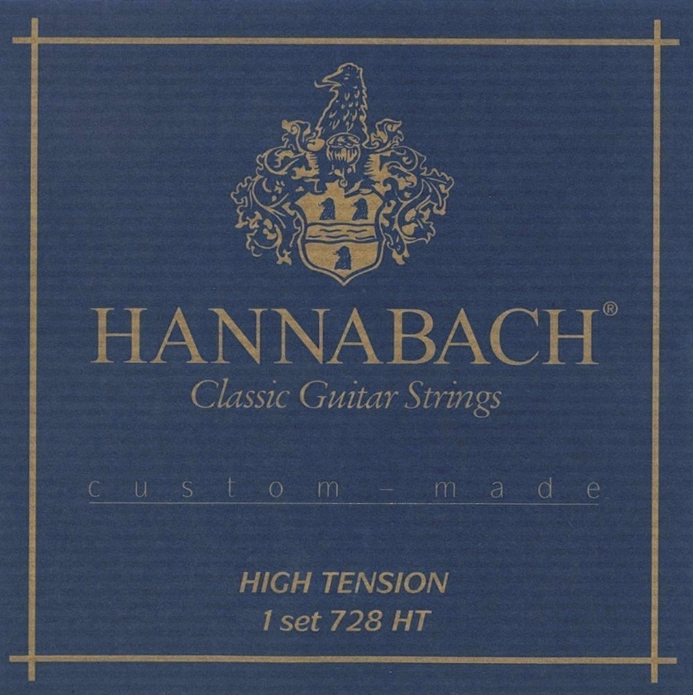 Hannabach Classical Guitar Strings Series 728 High Tension Custom Made - Set with Carbon Treble - 728HTC