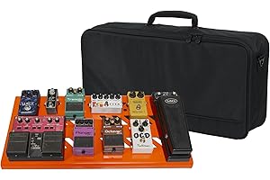 Gator GPB-BAK-OR Large Aluminum Pedal Board with Carry Bag, Orange