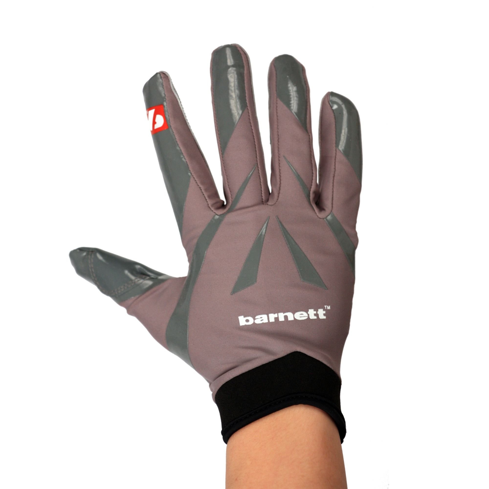 BARNETT FRG-03 Professional Receiver Football Gloves, RE, DB, RB, Grey, (S)